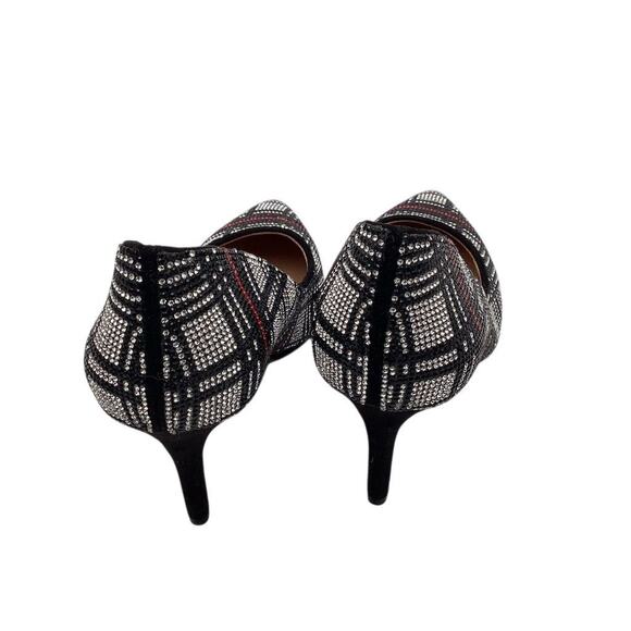 INC Women's Zitah Plaid Rhinestone Stiletto Pumps Size 7.5 Multicolor - Picture 3 of 9